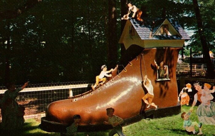 Deer Forest - Old Postcard (newer photo)